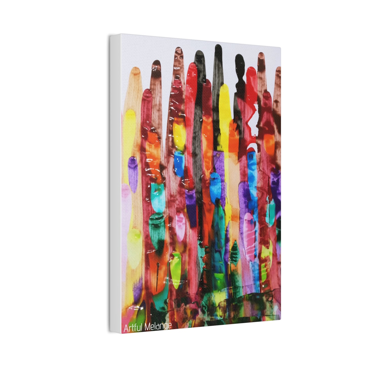 Primary Elegance: A Symphony of Sophistication Canvas Print