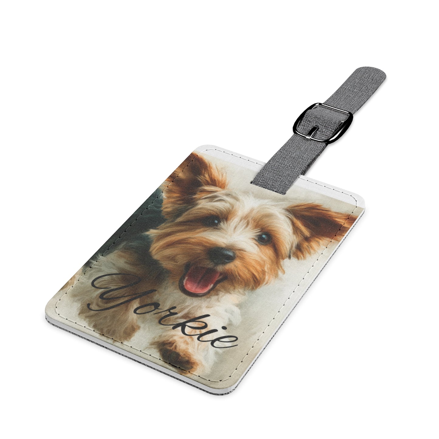 Pawfect Travels™ Pet-Inspired Luggage Tag, Yorkie 2 Rectangle