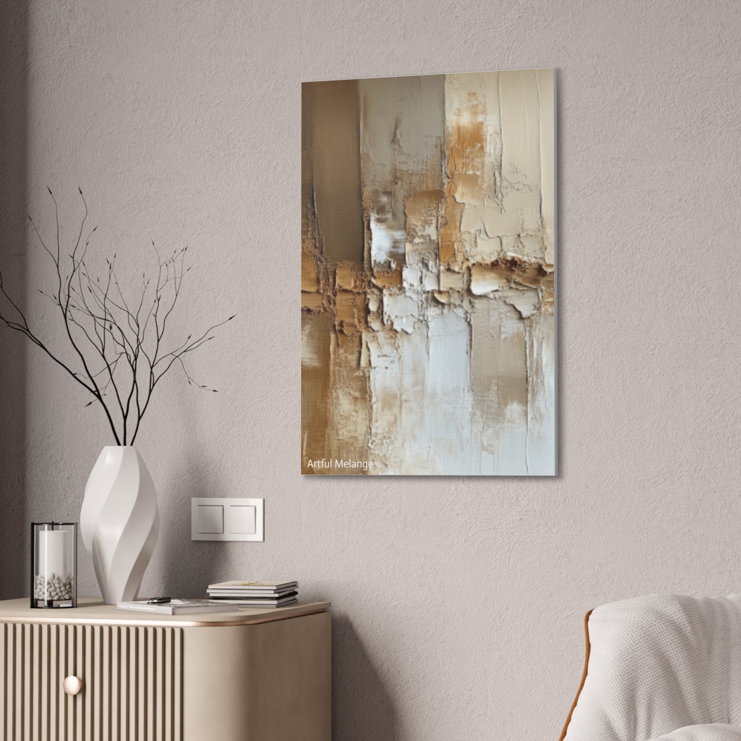 Acrylic Abstract Canvas Print - Richly Textured Artistry