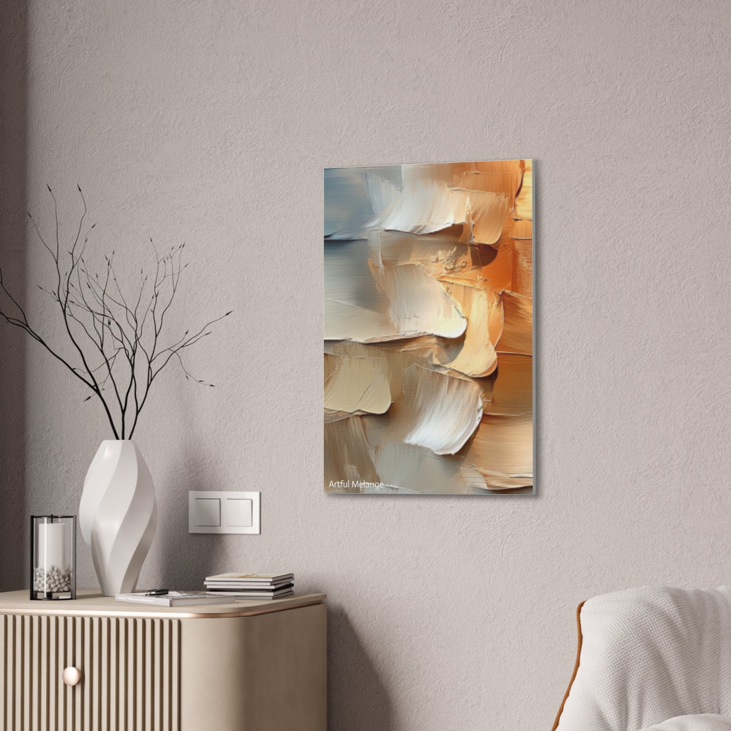 Acrylic Abstract Canvas Print - Richly Textured Artistry
