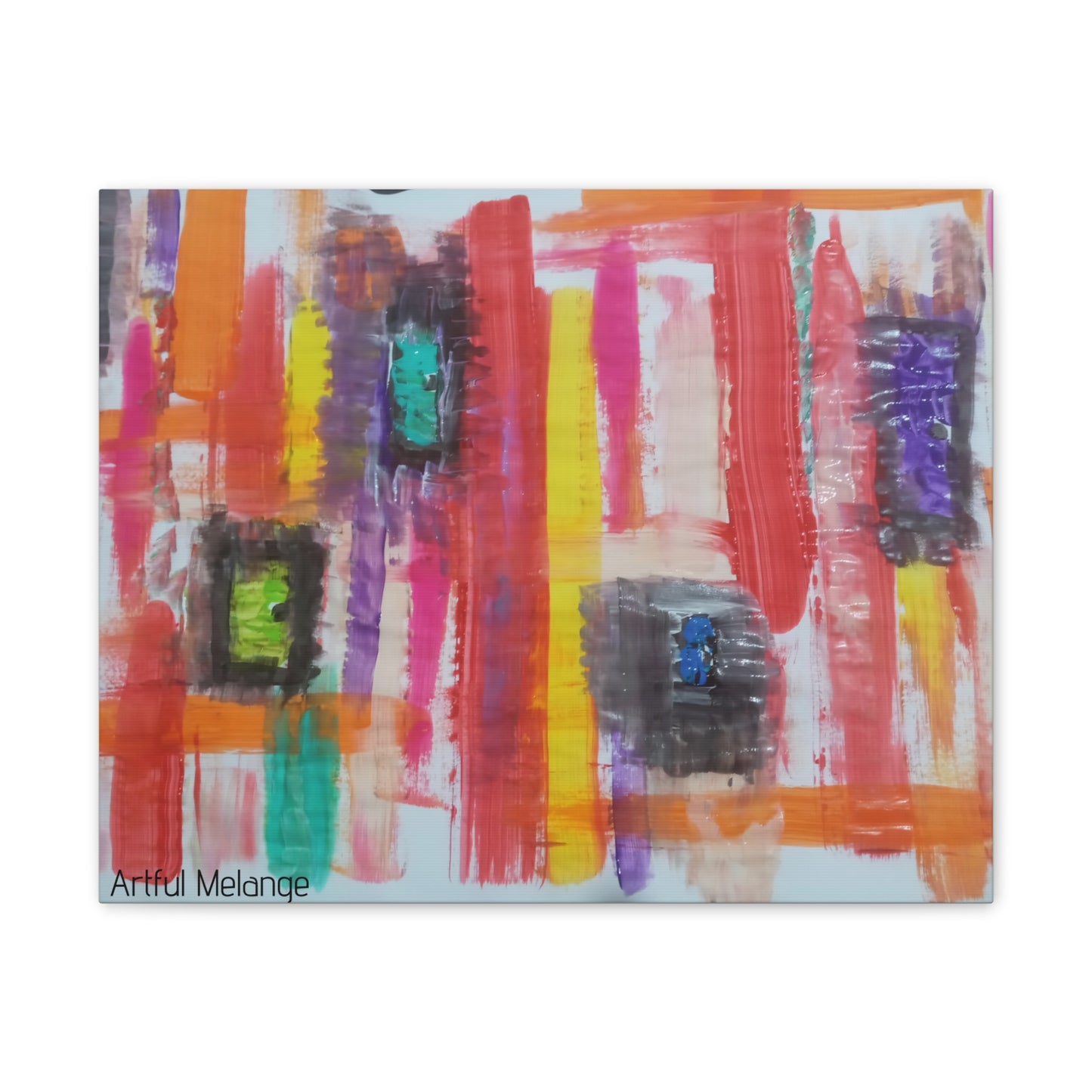 Primary Elegance: A Symphony of Sophistication Canvas Print