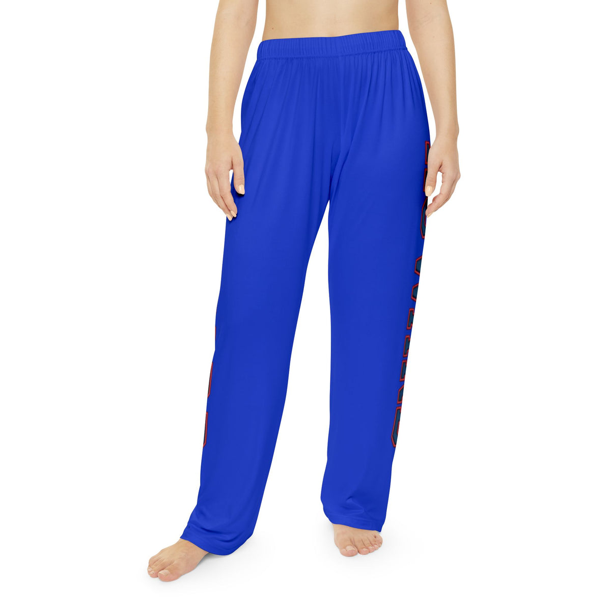 Howard-Inspired Women’s Pajama Pants | HBCU Lounge Bottoms/ Blue