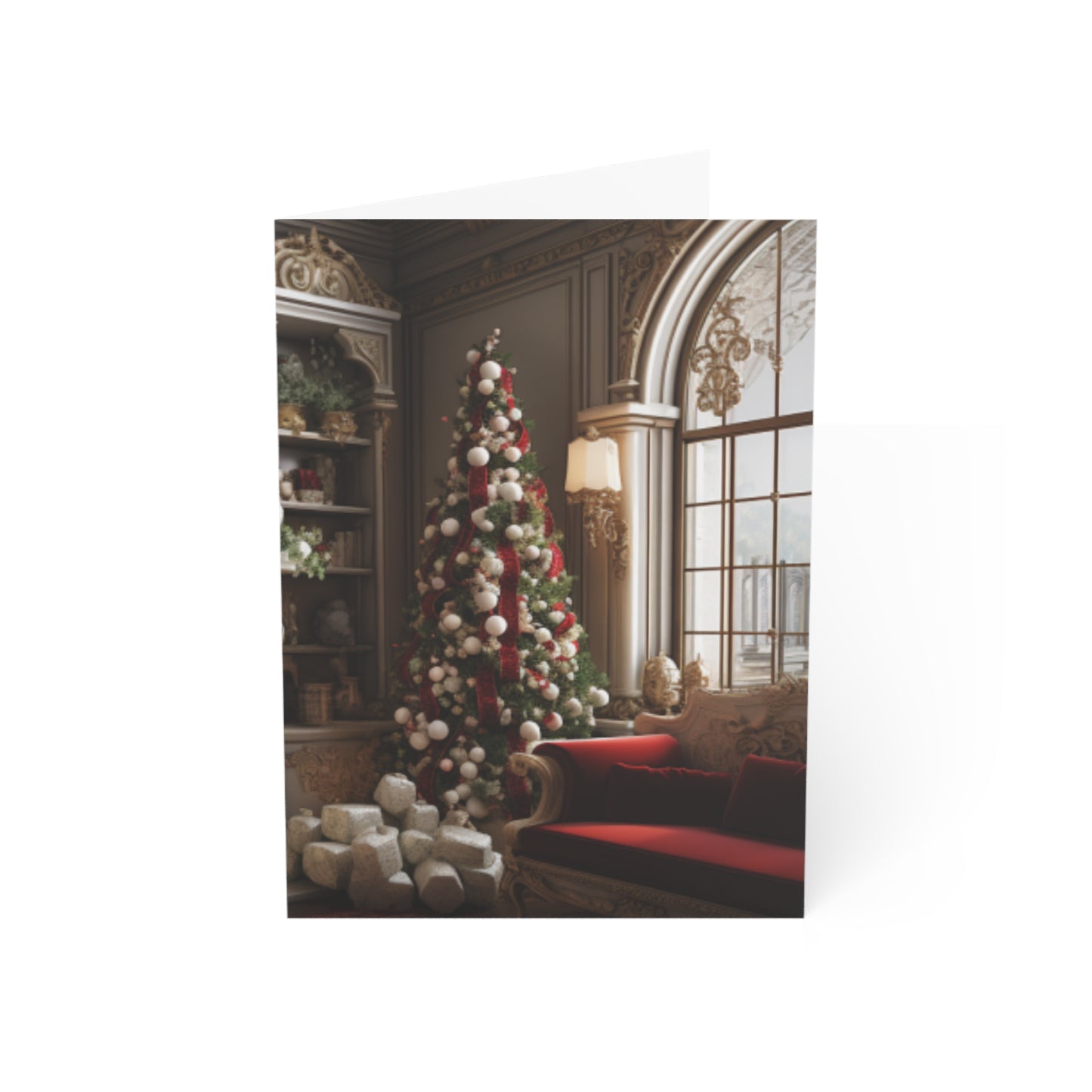 Regal Radiance: Opulent Christmas Greeting Cards