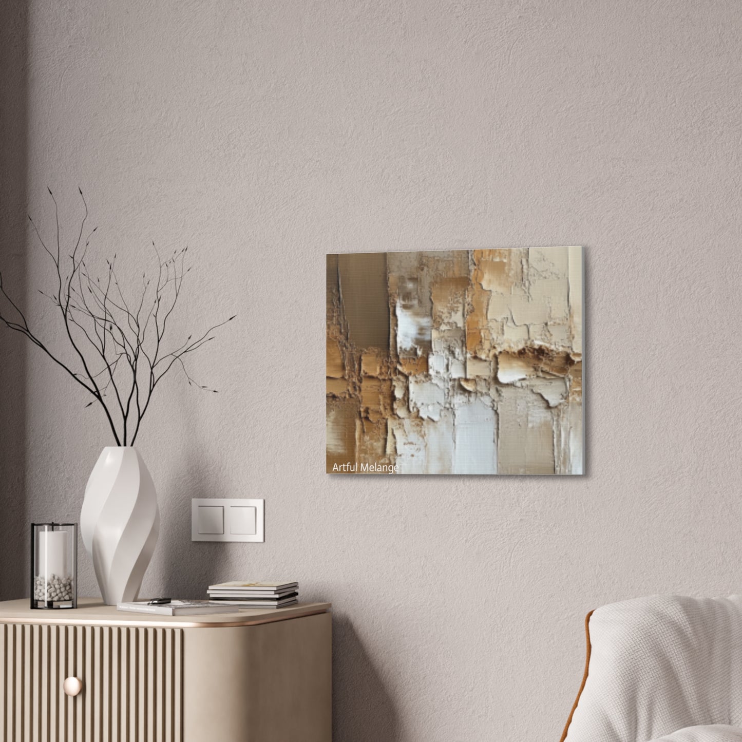 Acrylic Abstract Canvas Print - Richly Textured Artistry