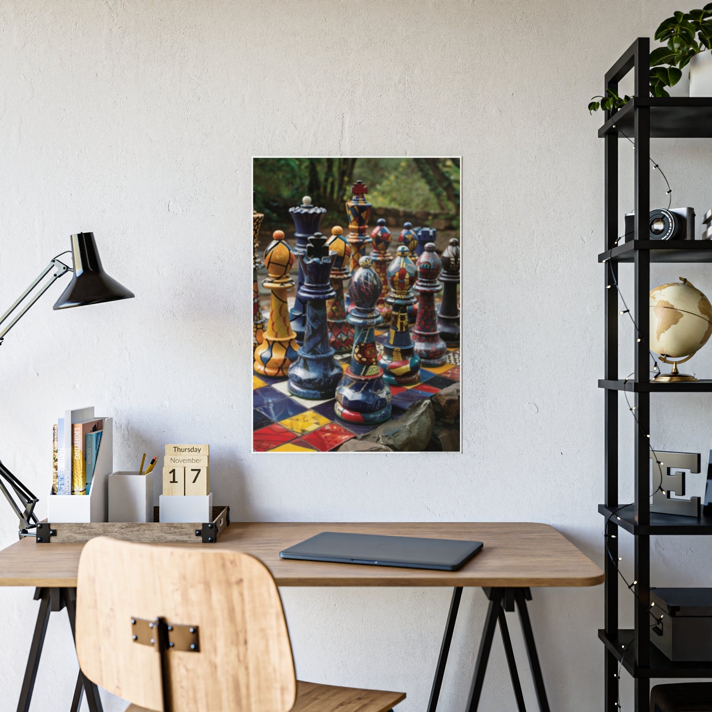 Grandmaster Majesty- Chess Set Poster Print Series