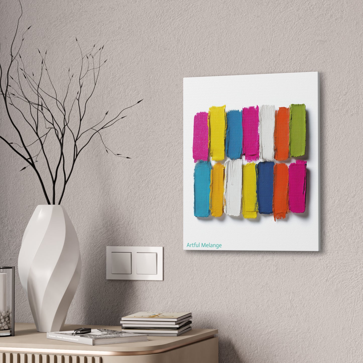 Acrylic Abstract Canvas Print - Richly Textured Artistry