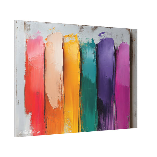Acrylic Abstract Canvas Print - Richly Textured Artistry