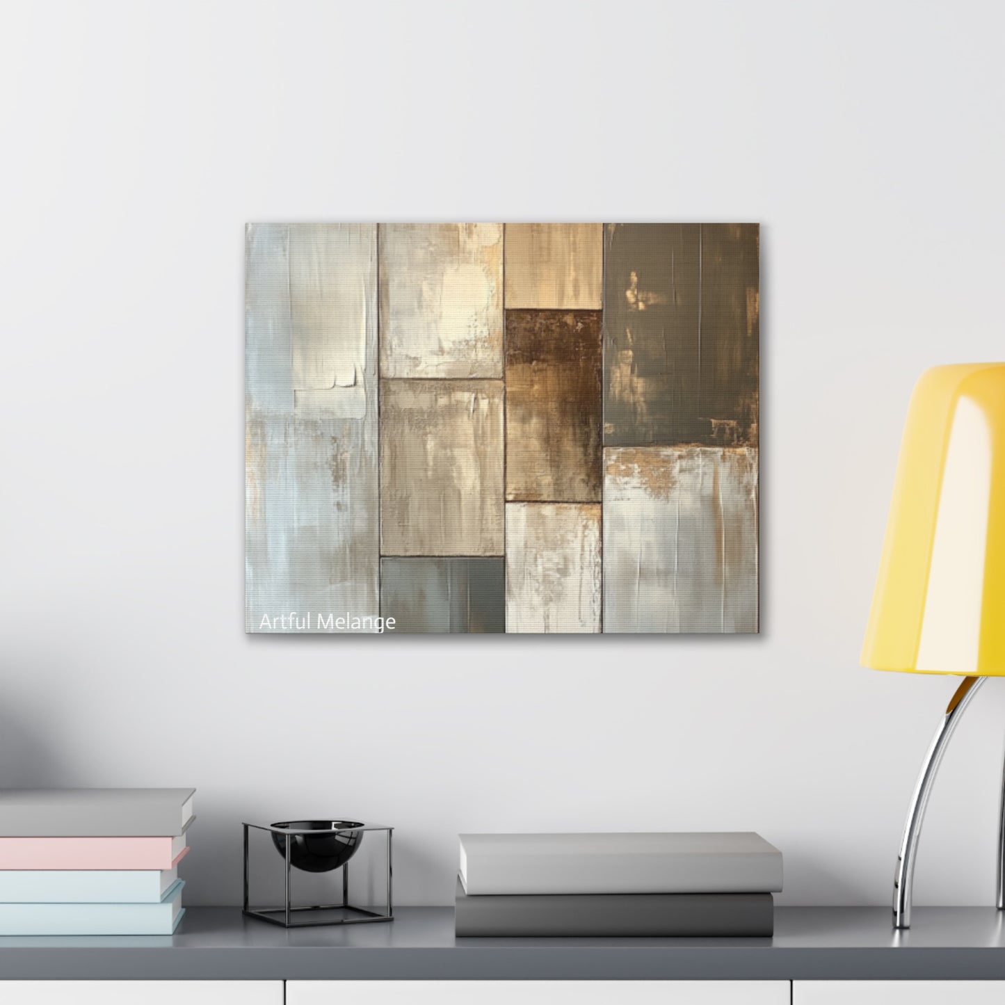Acrylic Abstract Canvas Print - Richly Textured Artistry