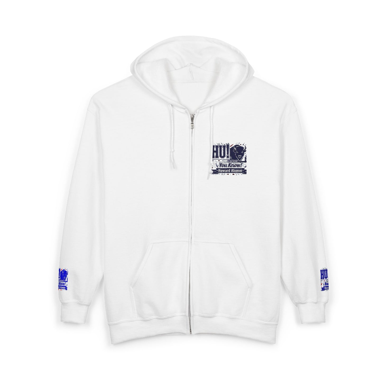 Bison Heritage Embroidered Collection: Full-Zip Sweatshirt | Howard-Inspired HBCU Collegiate Jacket
