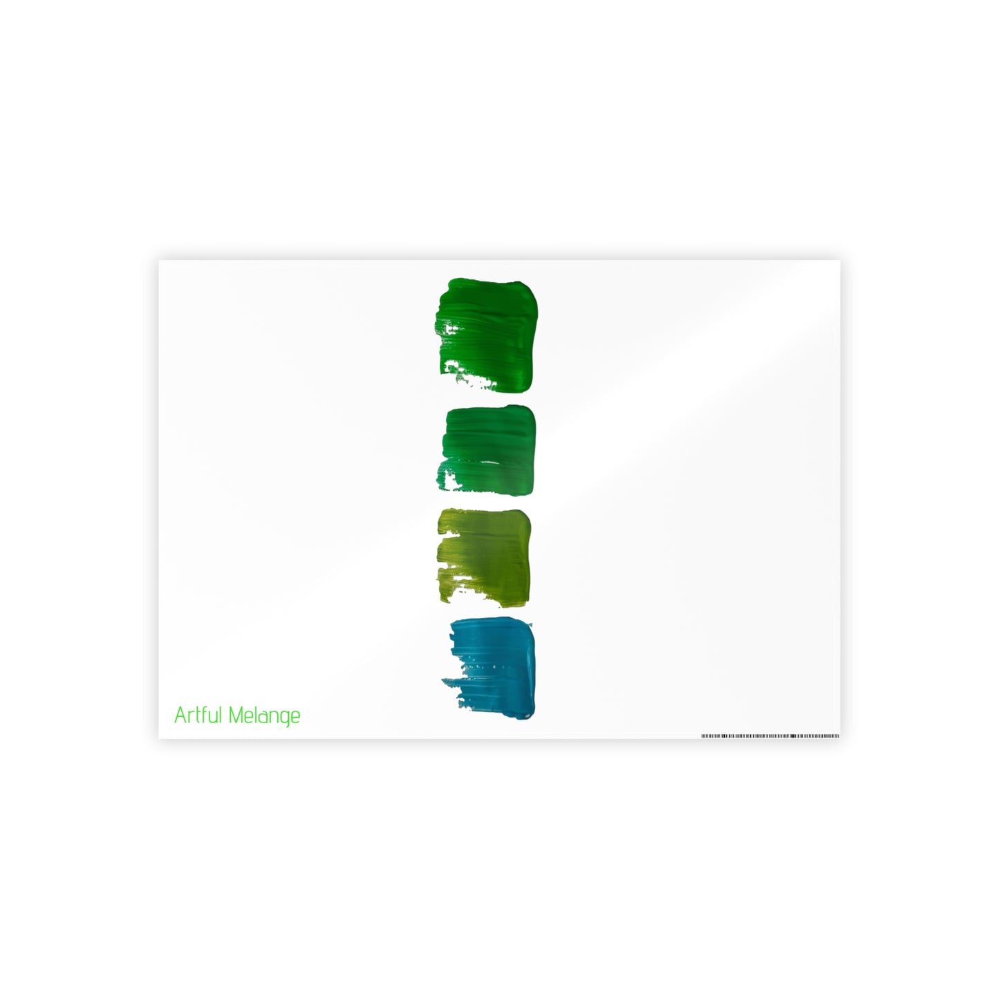 Gleaming Acrylic Abstract Poster: A Spectrum of Colorful Elegance