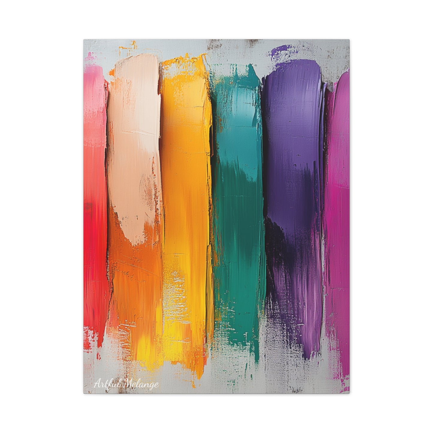 Acrylic Abstract Canvas Print - Richly Textured Artistry