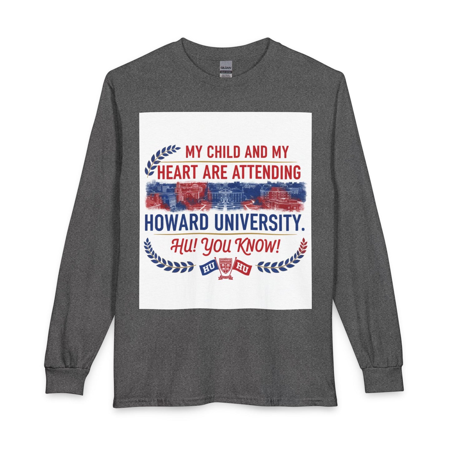 Howard University Pride Family Statement/Unisex Long Sleeve T-Shirt 2
