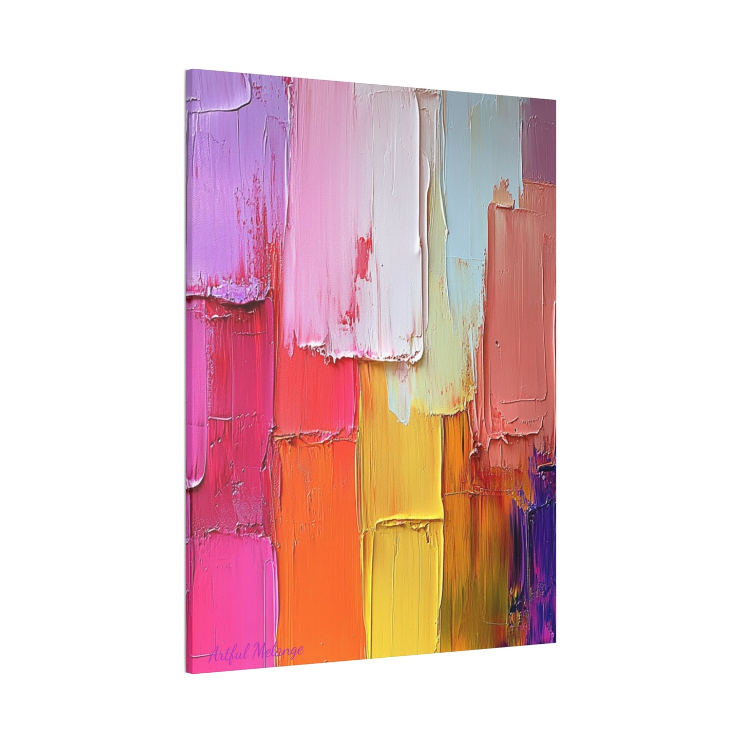 Acrylic Abstract Canvas Print - Richly Textured Artistry