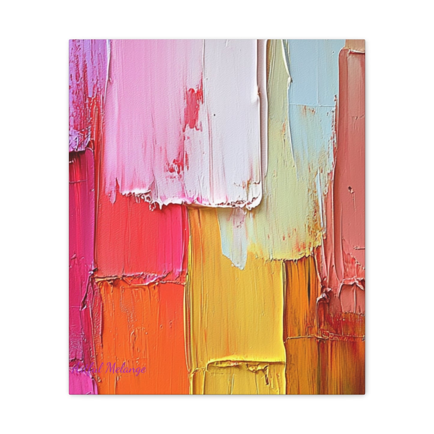 Acrylic Abstract Canvas Print - Richly Textured Artistry