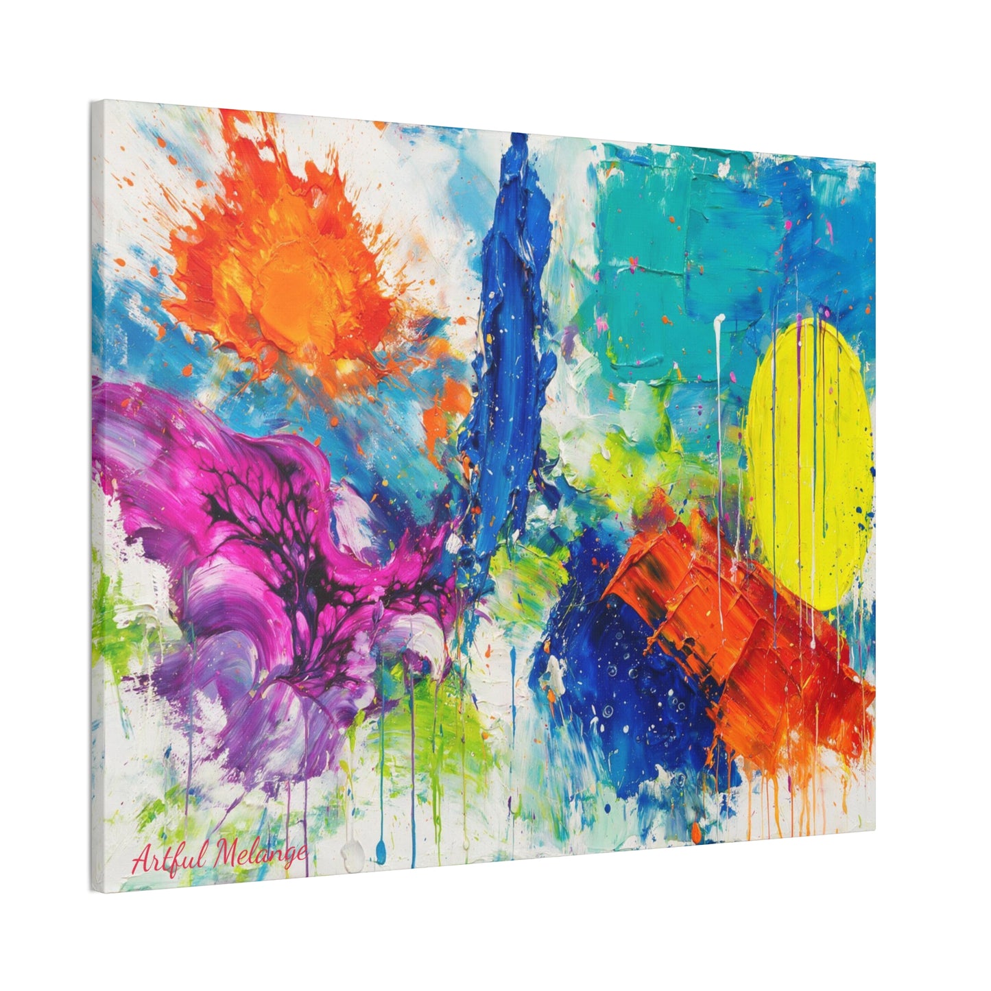 Acrylic Abstract Canvas Print - Richly Textured Artistry