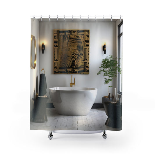 Heritage Tapestry Afro Centric   Shower Curtain