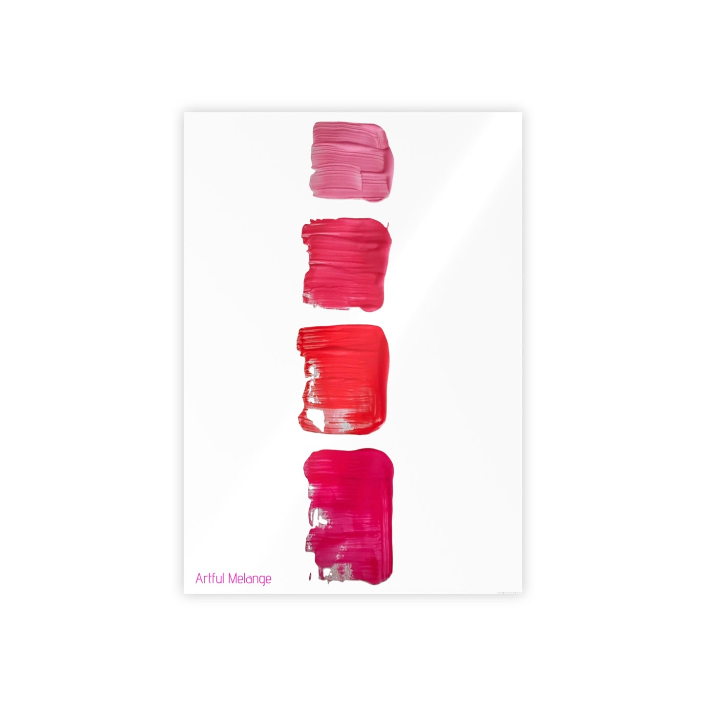 Gleaming Acrylic Abstract Poster: A Spectrum of Colorful Elegance