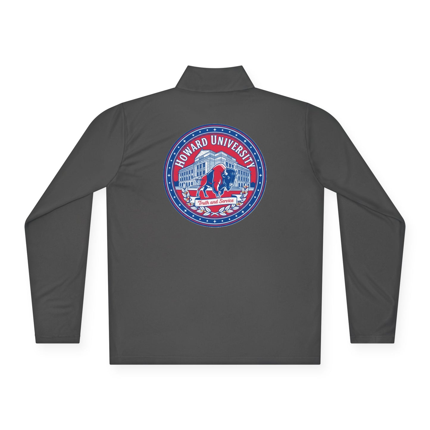 Howard University Legacy Unisex 1/4 Zip Pullover – Classic Solid Color HBCU Pride Collection/ Truth and Service
