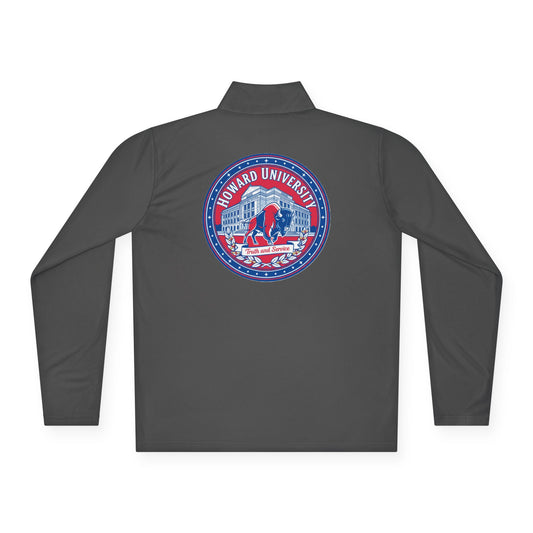 Howard University Legacy Unisex 1/4 Zip Pullover – Classic Solid Color HBCU Pride Collection/ Truth and Service