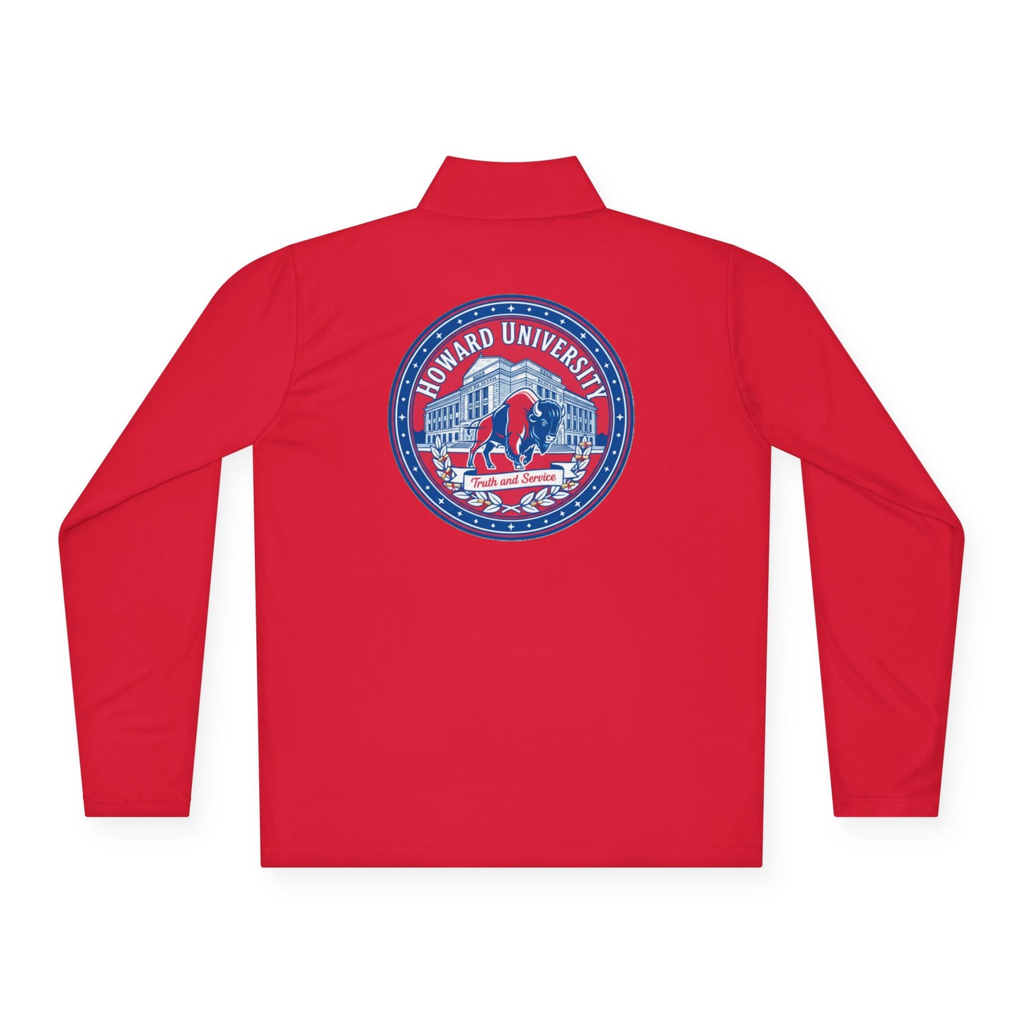 Howard University Legacy Unisex 1/4 Zip Pullover – Classic Solid Color HBCU Pride Collection/ Truth and Service
