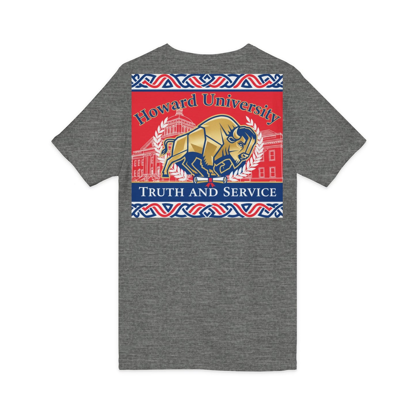 Howard University/ Truth and Service Unisex V-Neck T-Shirt