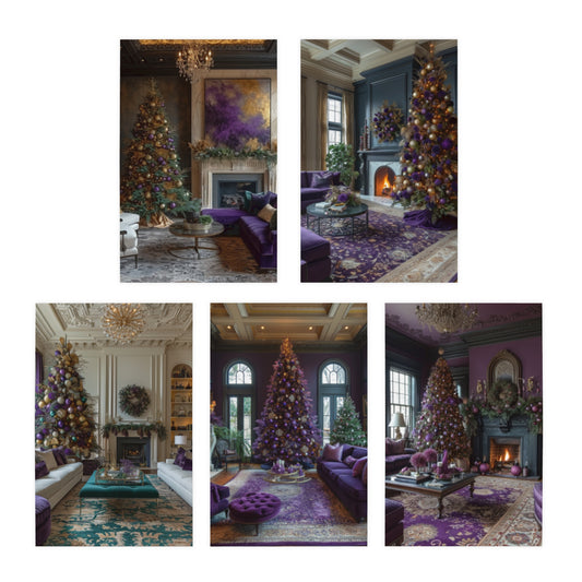 Big Easy Festivity Mardi Gras Note Card Set (5-Pack)