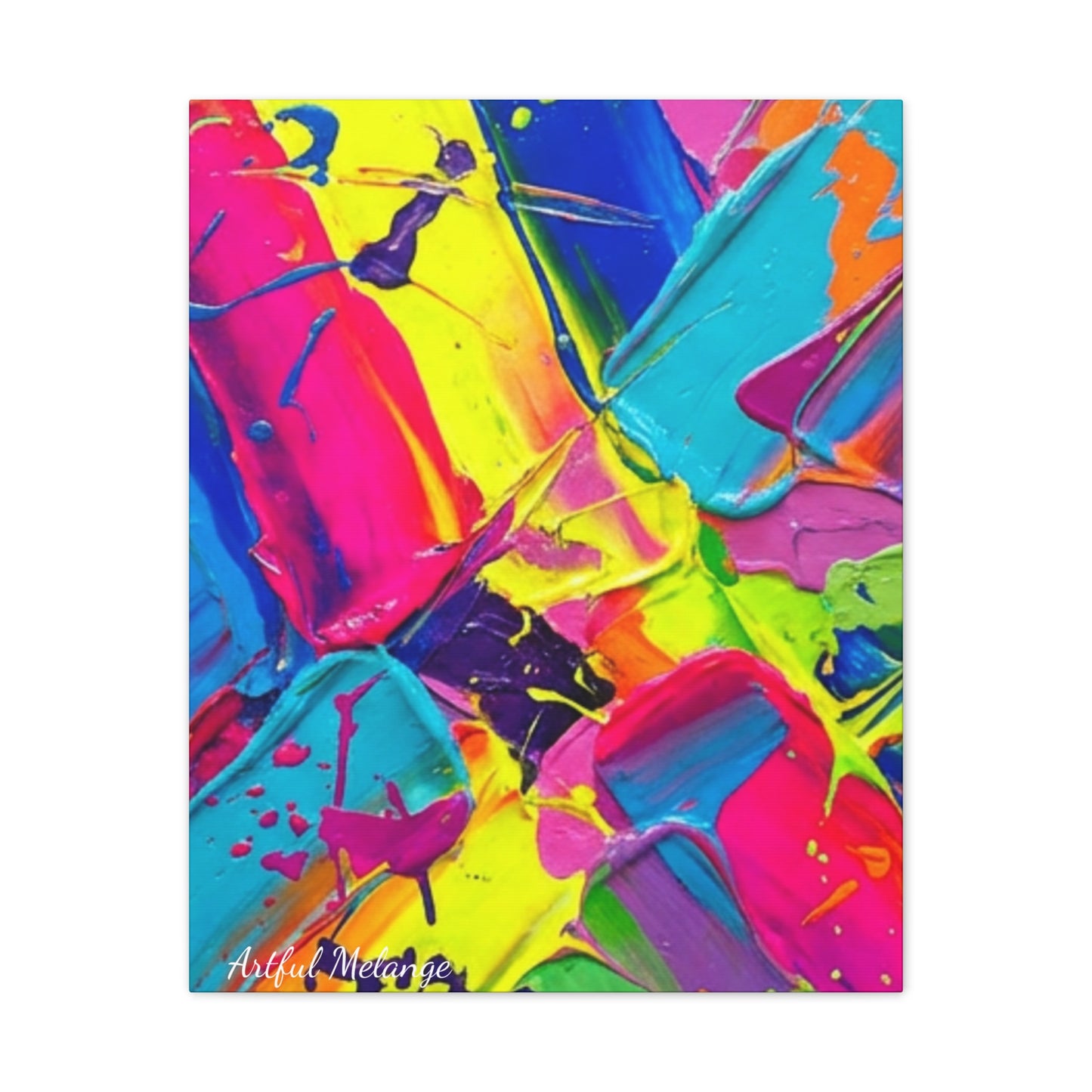 Acrylic Abstract Canvas Print - Richly Textured Artistry