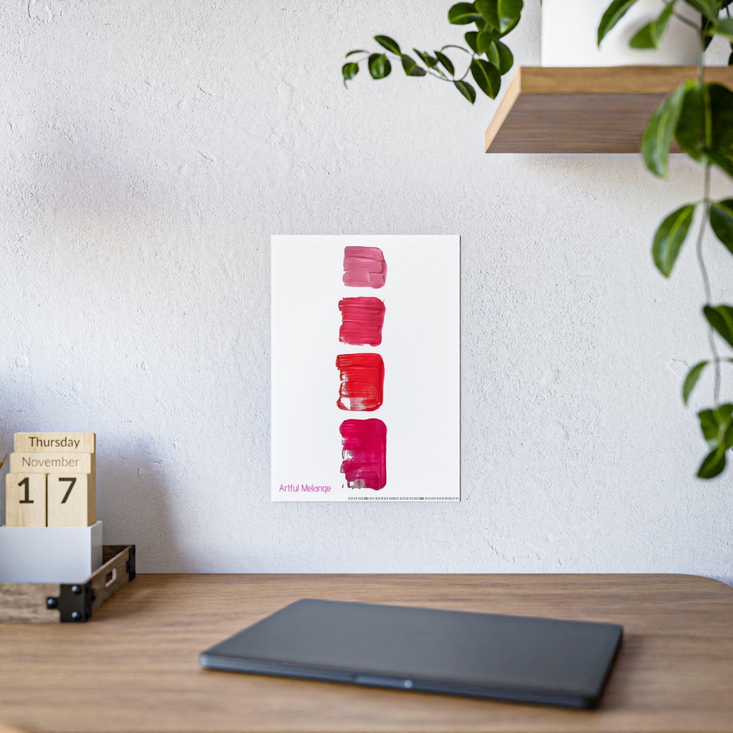 Gleaming Acrylic Abstract Poster: A Spectrum of Colorful Elegance