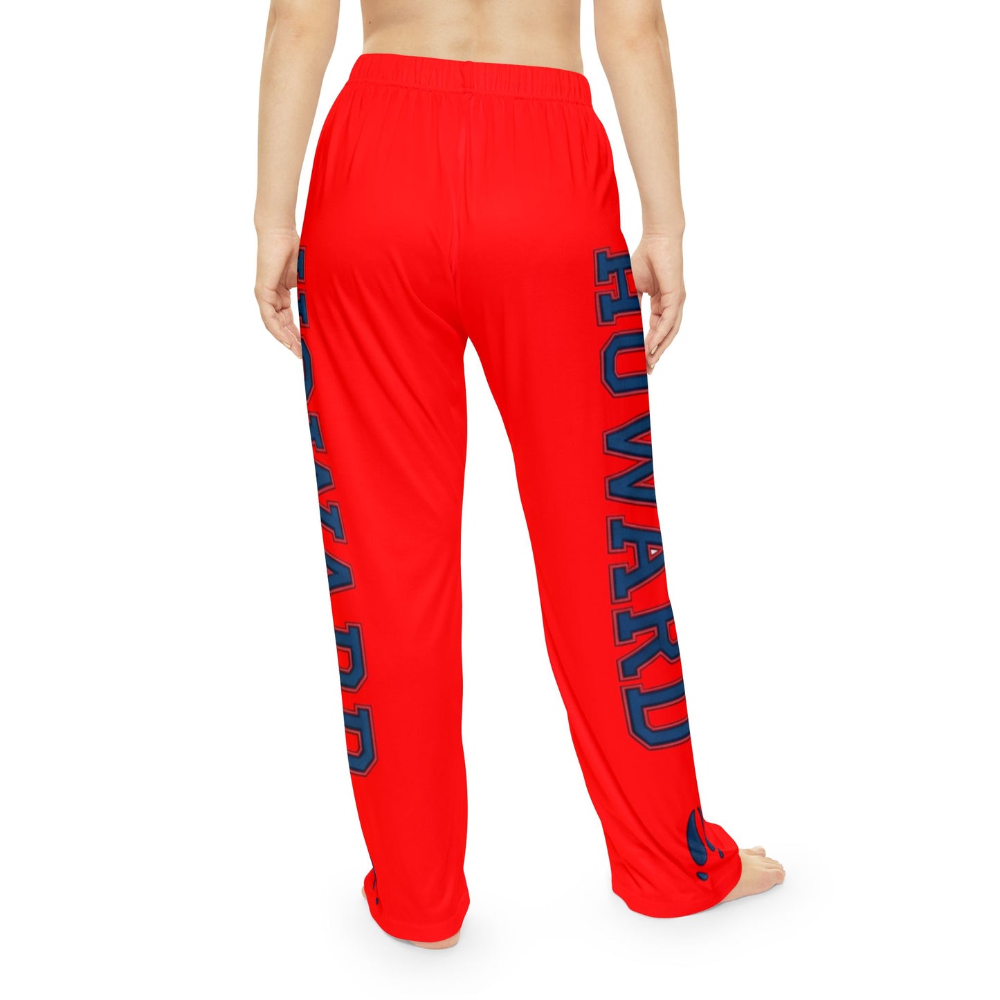 Howard-Inspired Women’s Pajama Pants | HBCU Lounge Bottoms/ Bright Red