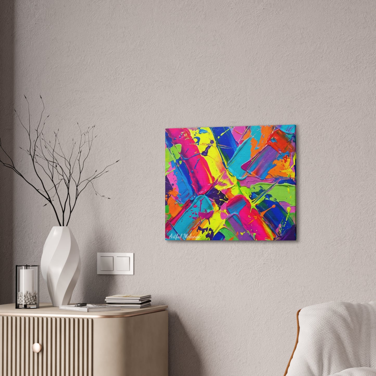 Acrylic Abstract Canvas Print - Richly Textured Artistry