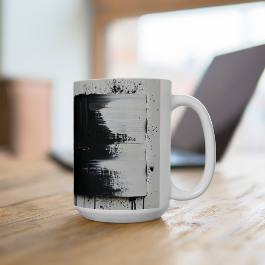 Artsy Abstract Ceramic Mug 15oz