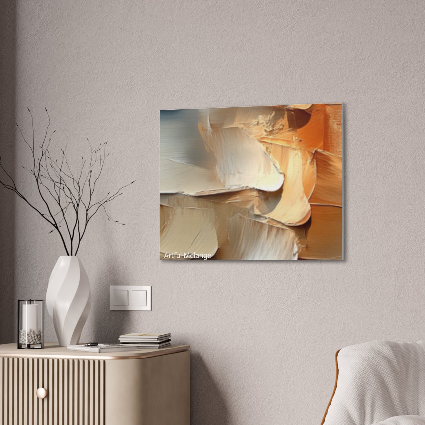 Acrylic Abstract Canvas Print - Richly Textured Artistry