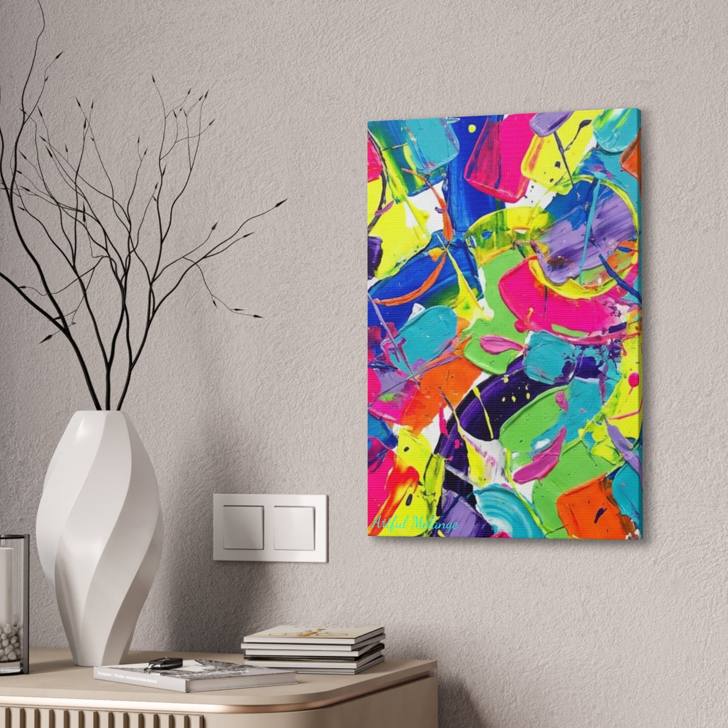 Acrylic Abstract Canvas Print - Richly Textured Artistry