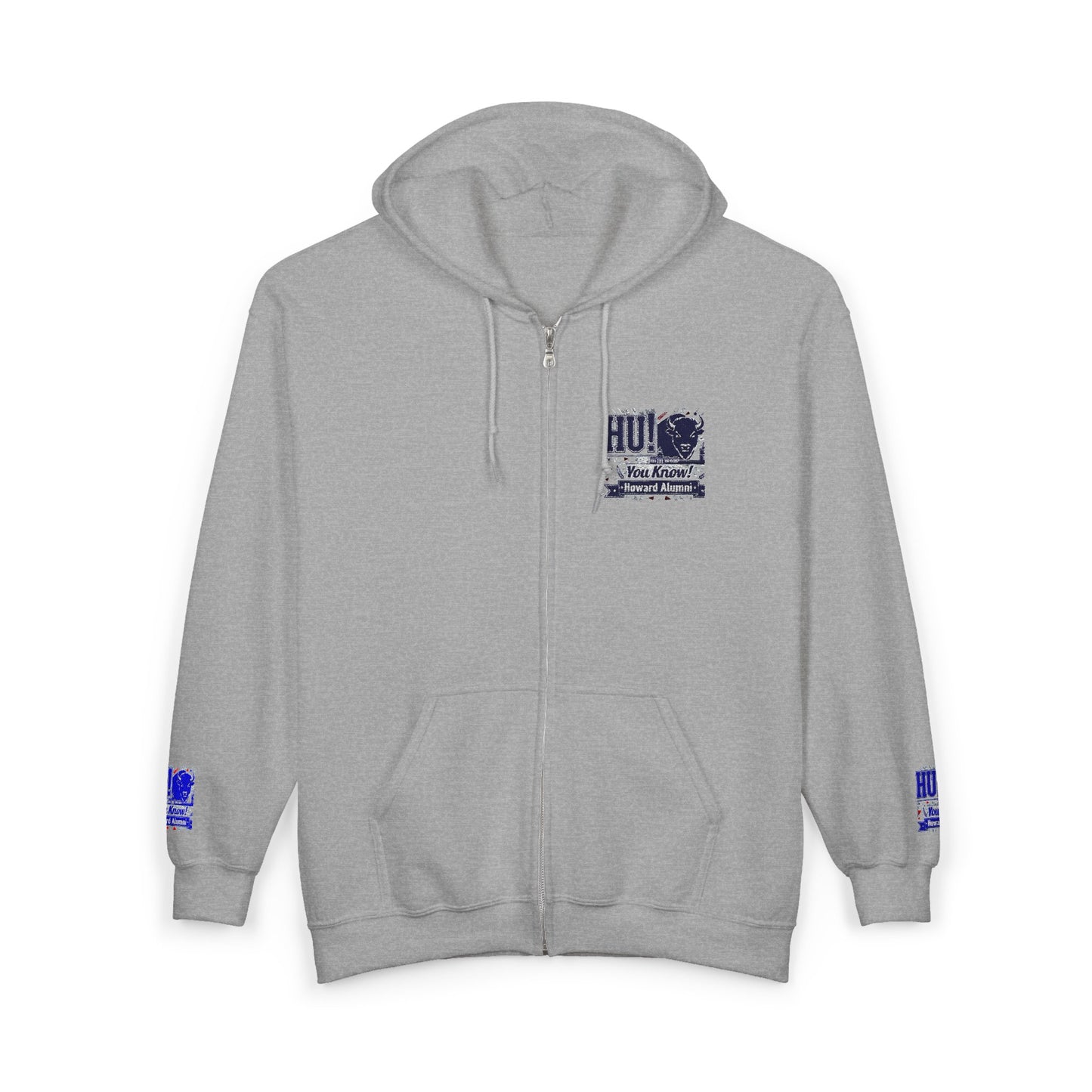 Bison Heritage Embroidered Collection: Full-Zip Sweatshirt | Howard-Inspired HBCU Collegiate Jacket