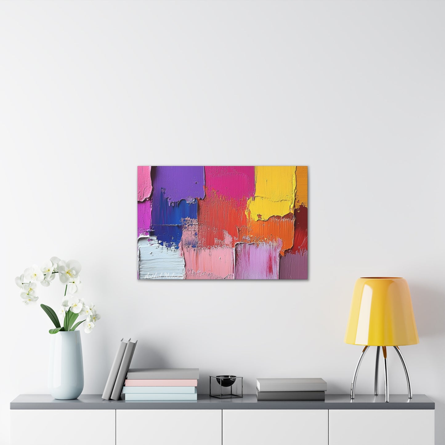 Acrylic Abstract Canvas Print - Richly Textured Artistry