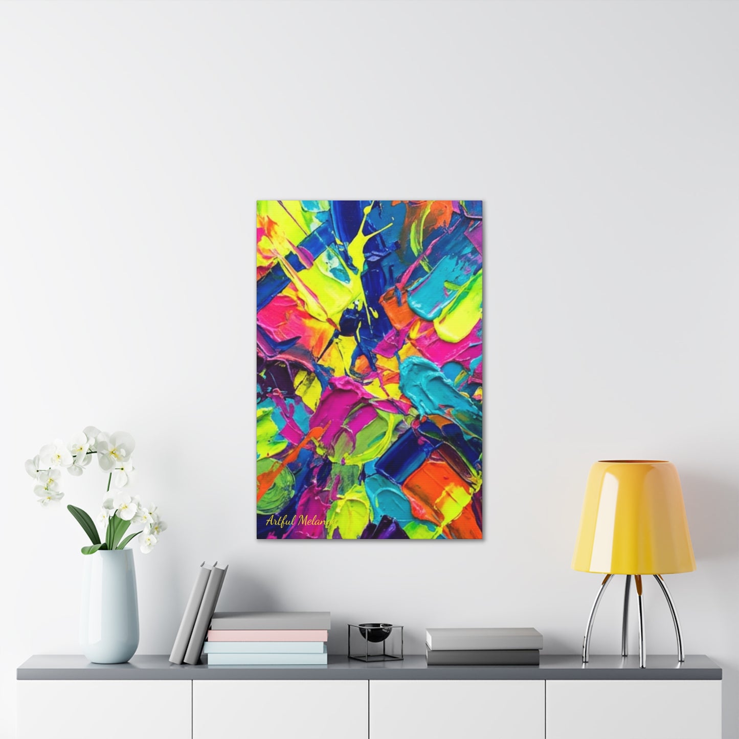 Acrylic Abstract Canvas Print - Richly Textured Artistry