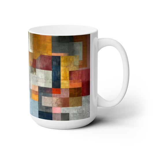 Artsy Abstract Ceramic Mug 15oz