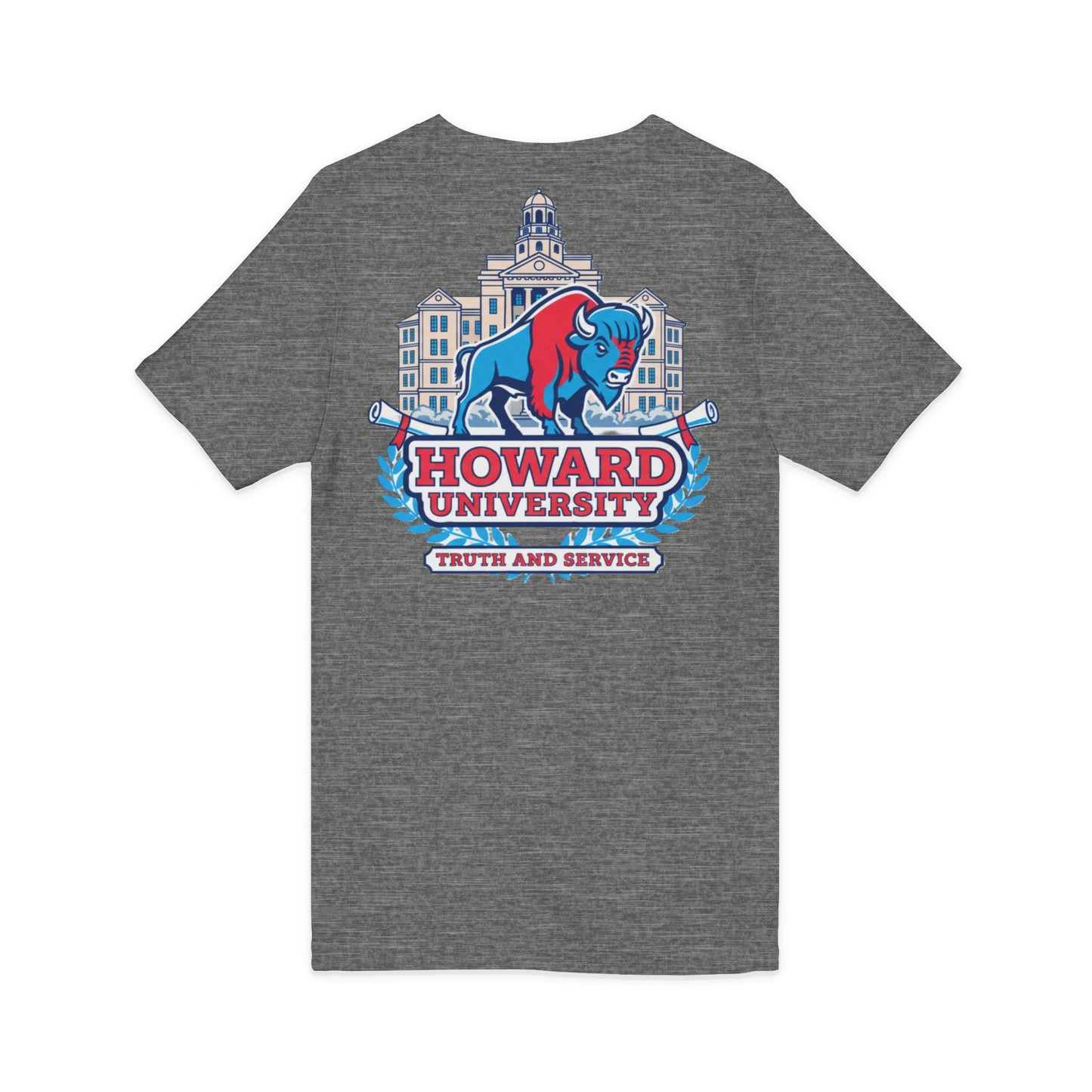Howard University/ Truth and Service Unisex V-Neck T-Shirt