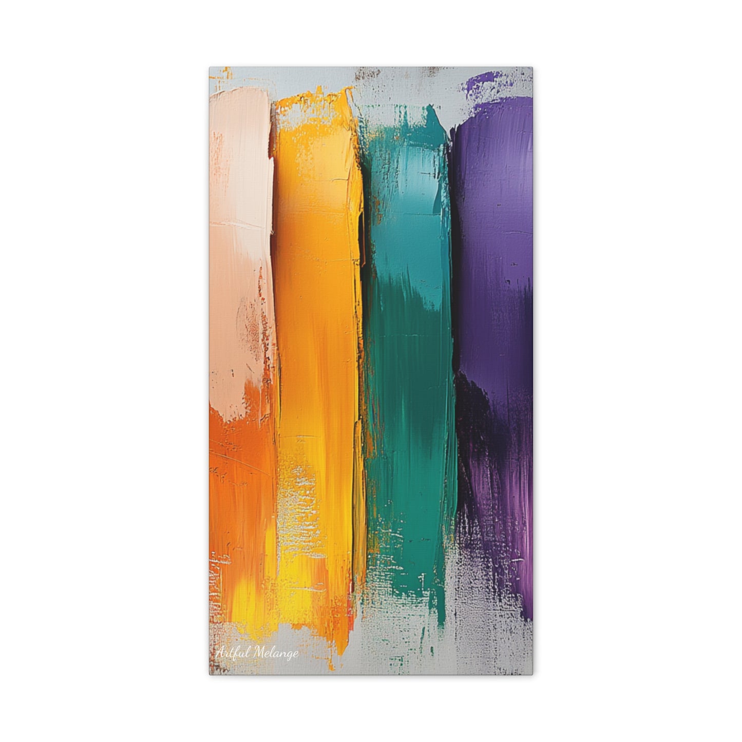 Acrylic Abstract Canvas Print - Richly Textured Artistry