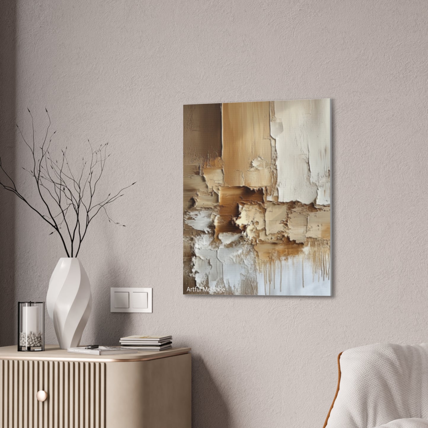 Acrylic Abstract Canvas Print - Richly Textured Artistry
