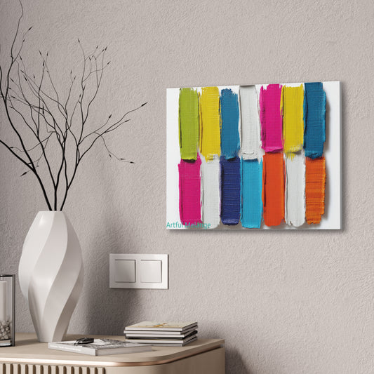 Acrylic Abstract Canvas Print - Richly Textured Artistry