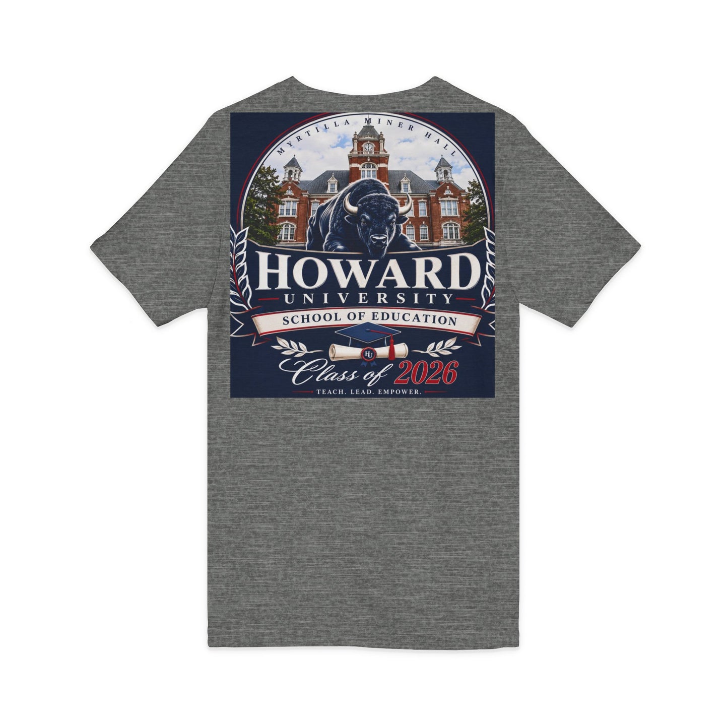 Howard University Class of 2026 Unisex V-Neck T-Shirt | The Mecca Incoming Class Tee