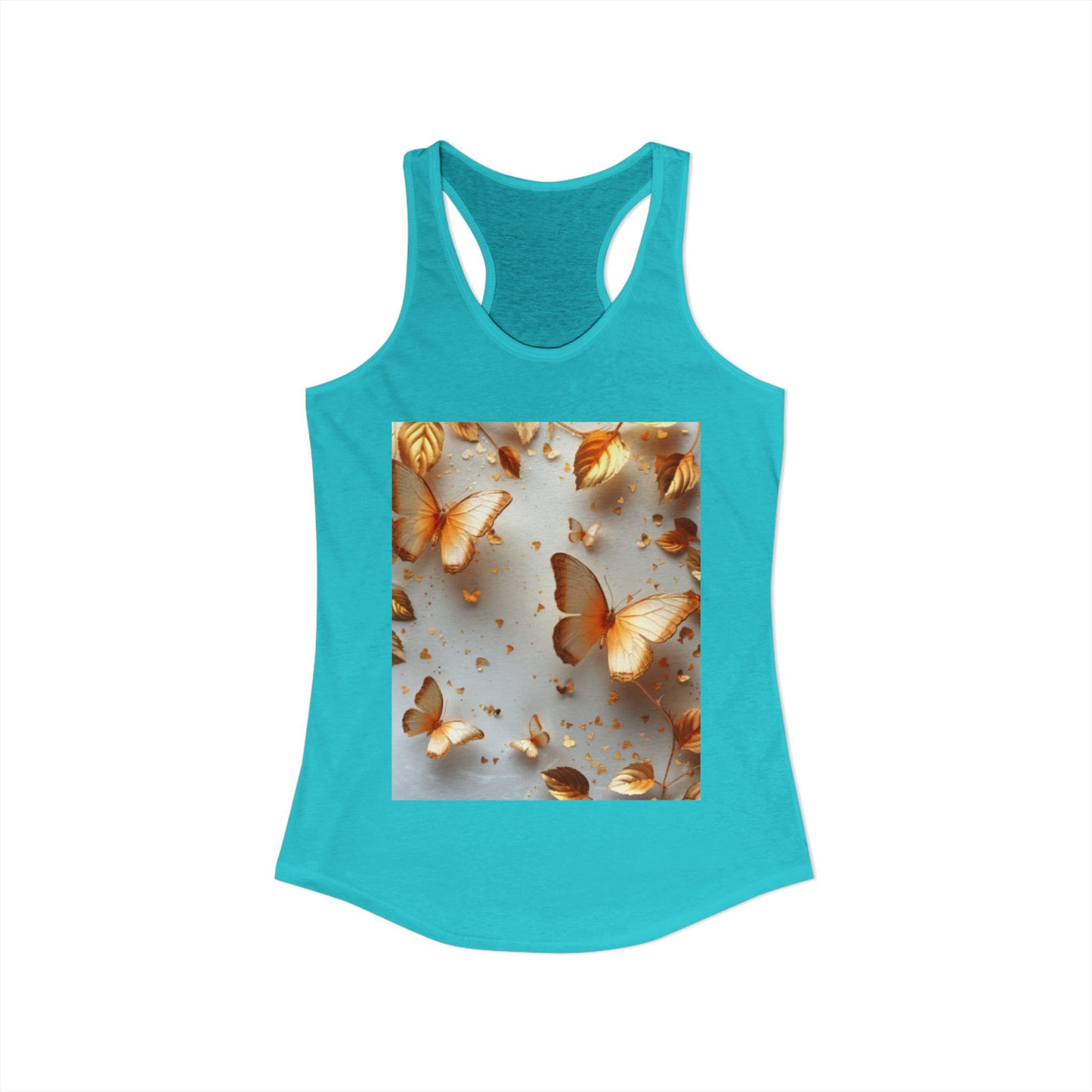 Flutter & Flow | Women's Razorback  T-Shirts with Artistic Butterflies 5