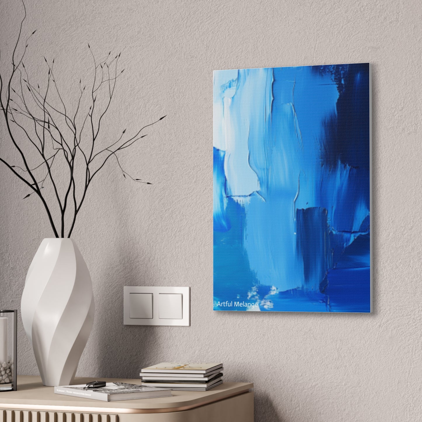 Acrylic Abstract Canvas Print - Richly Textured Artistry