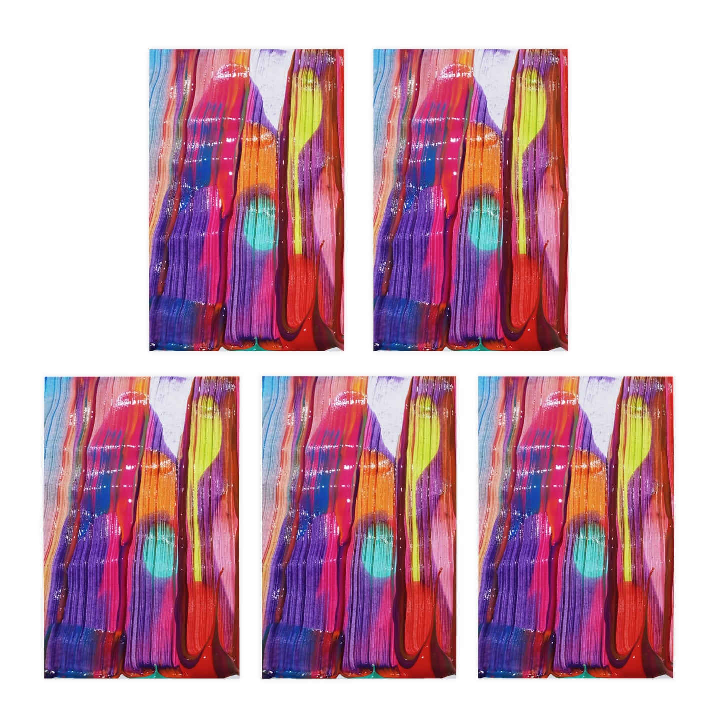 Elegance in Ink:  Abstract Art Note Card Set(5-Pack)