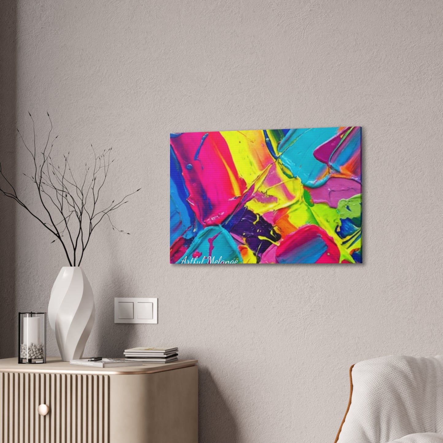 Acrylic Abstract Canvas Print - Richly Textured Artistry