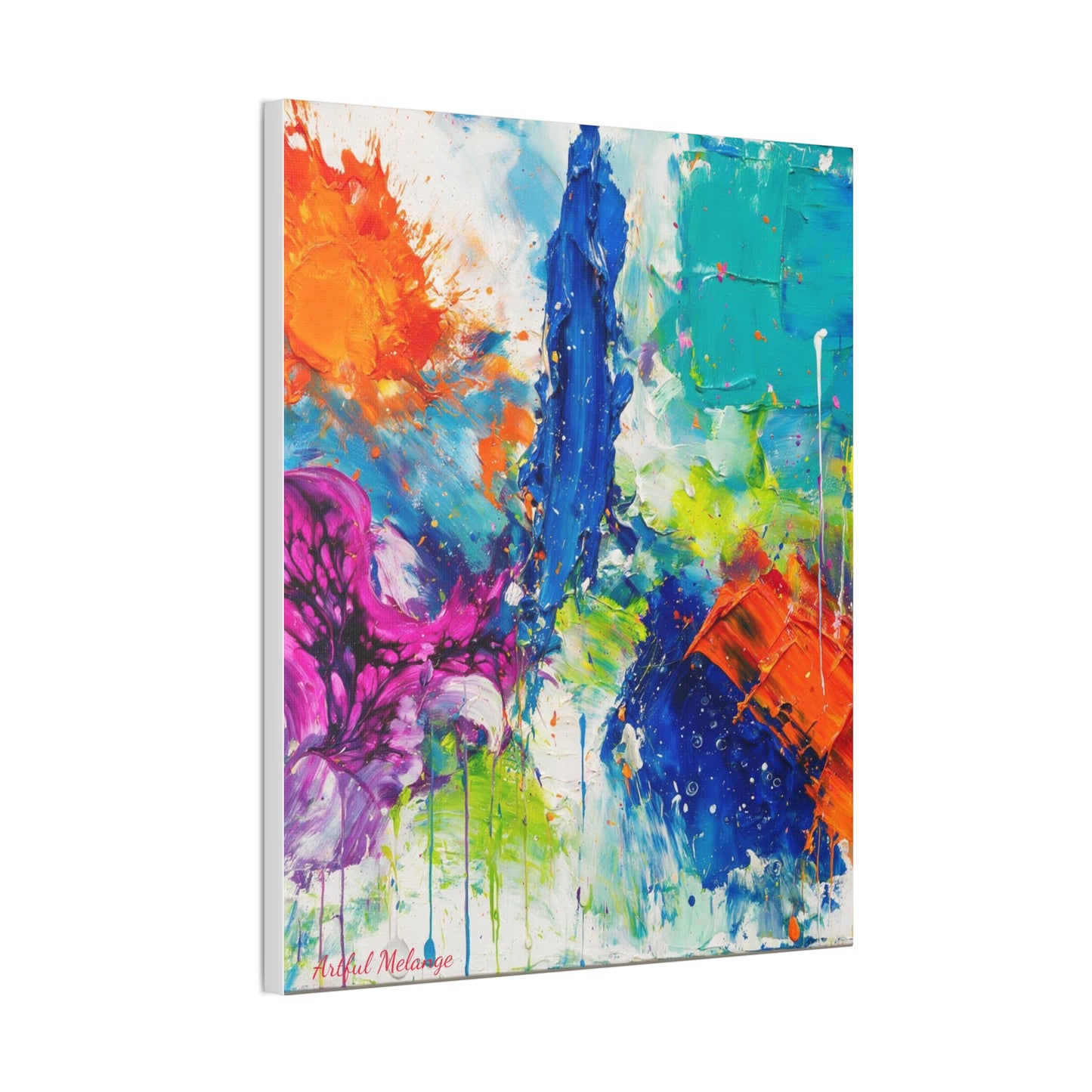 Acrylic Abstract Canvas Print - Richly Textured Artistry