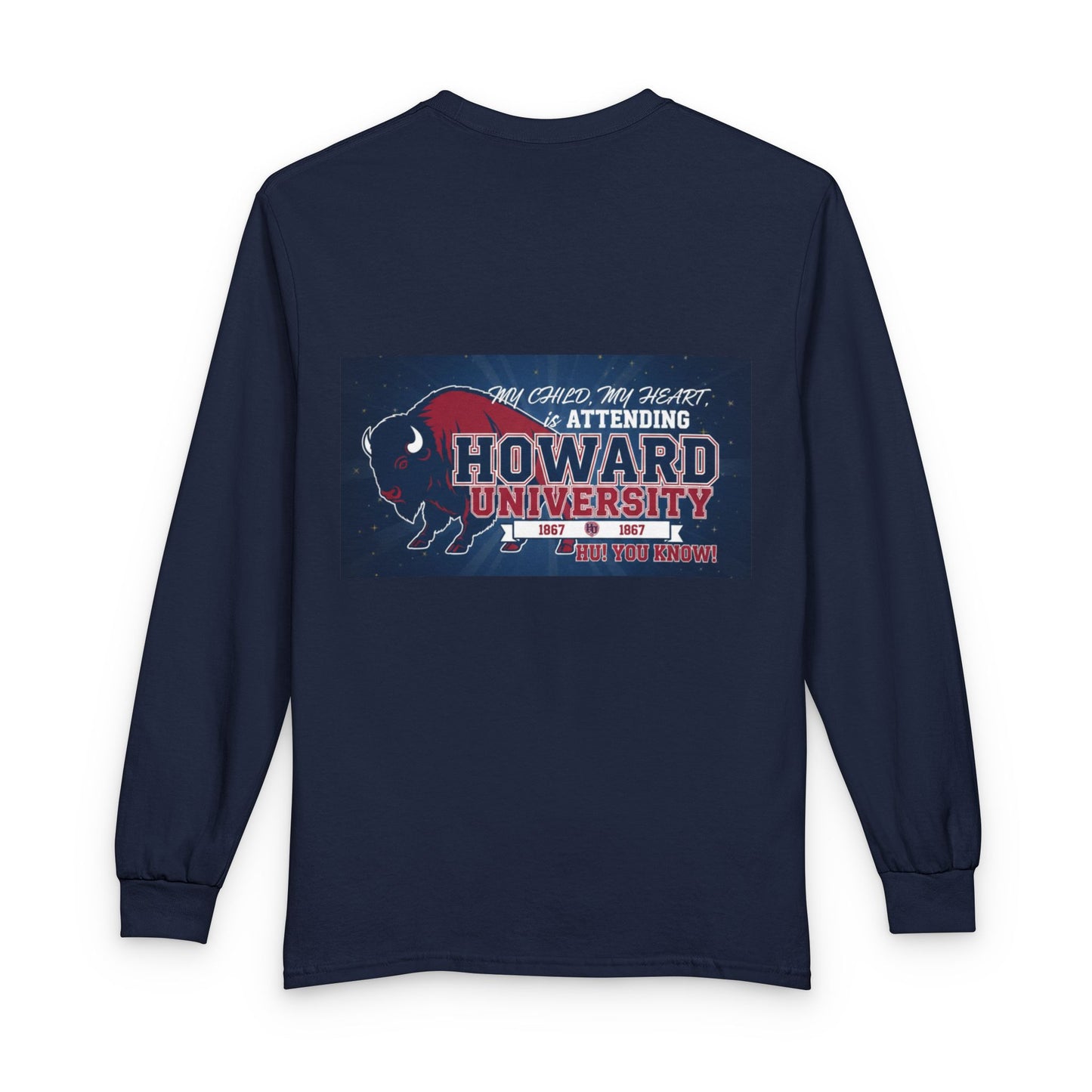 Howard University Pride Family Statement/Unisex Long Sleeve T-Shirt 6