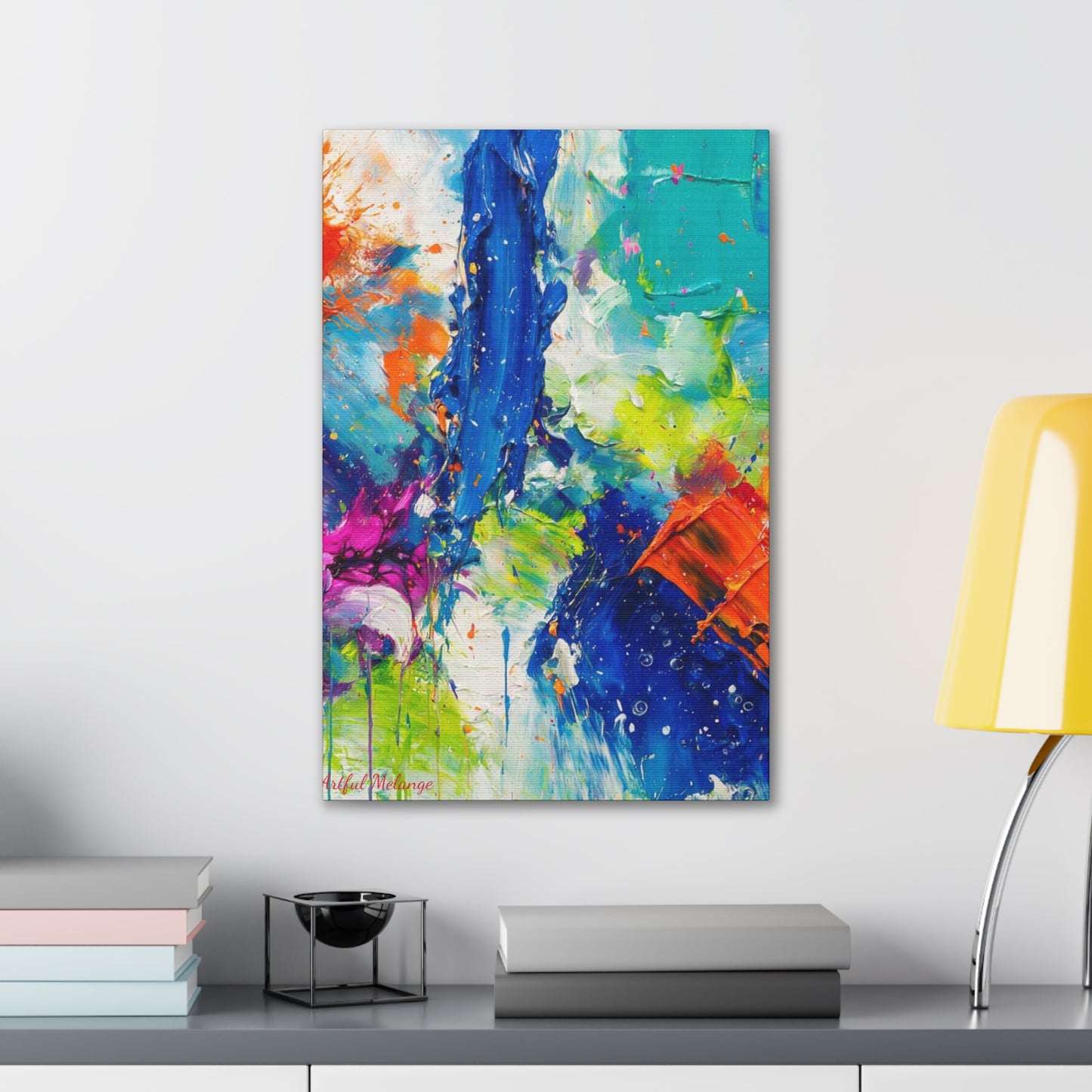 Acrylic Abstract Canvas Print - Richly Textured Artistry