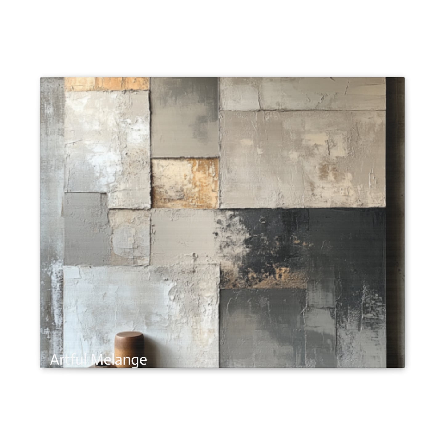 Acrylic Abstract Canvas Print - Richly Textured Artistry